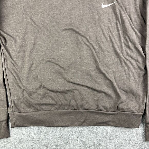 Nike Therma Sphere Element Running Top Womens S Brown Swoosh Athletic Thumbholes - Picture 10 of 14